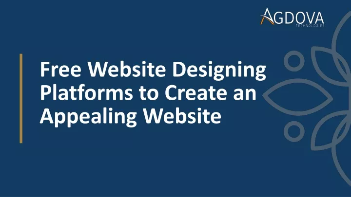 free website designing platforms to create