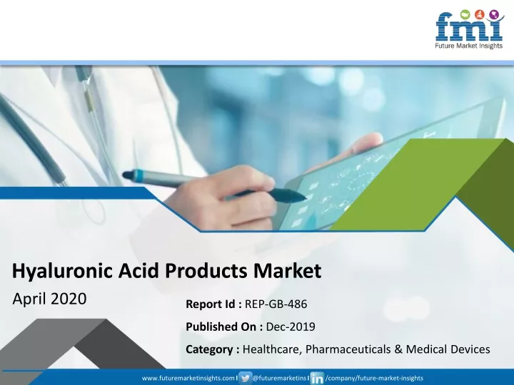 hyaluronic acid products market april 2020