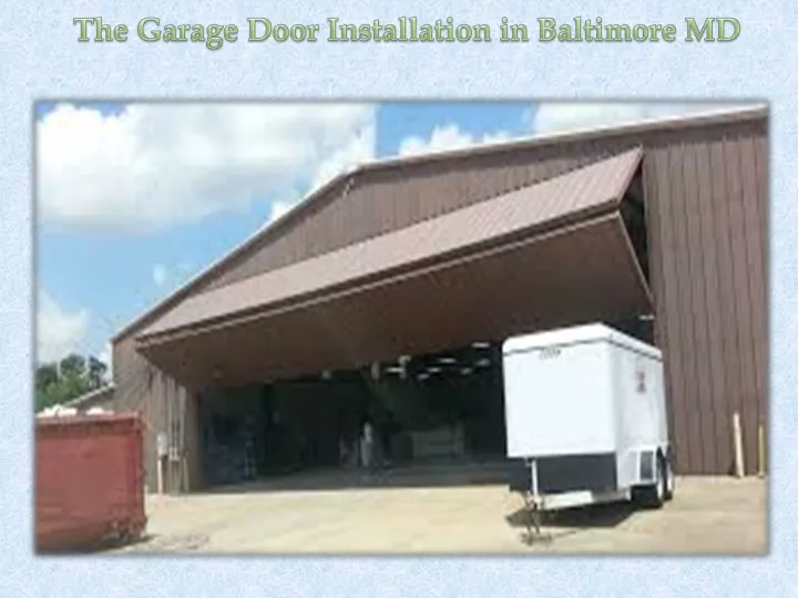 the garage door installation in baltimore md