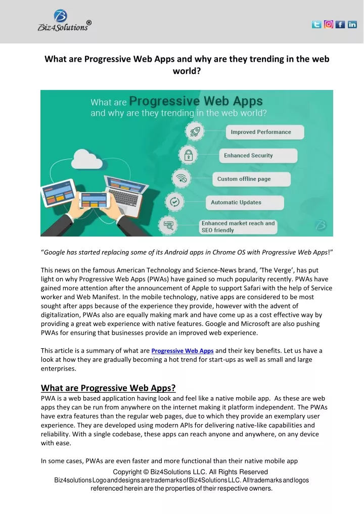 what are progressive web apps and why are they