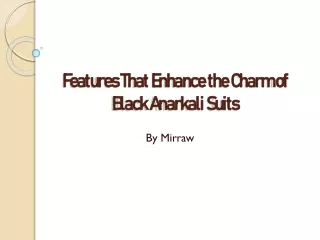 Black Anarkali Designs | by Mirraw
