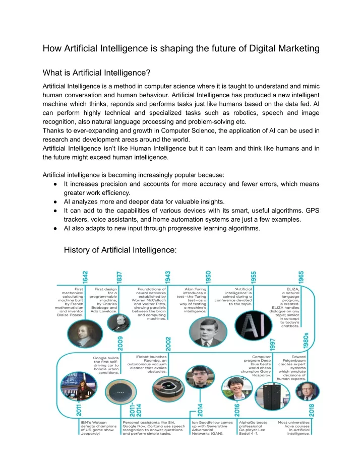 how artificial intelligence is shaping the future