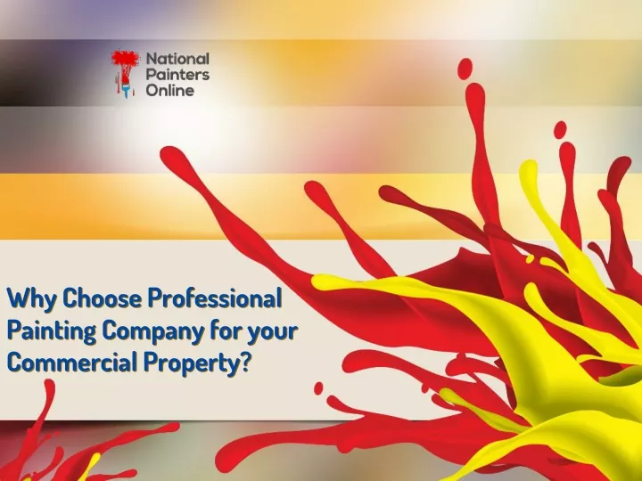 why choose professional painting company for your commercial property