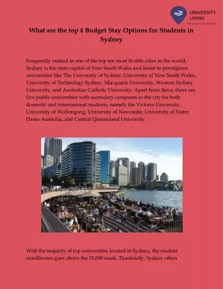 Student Accommodation Sydney