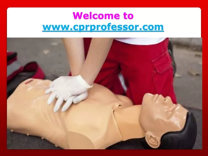 welcome to www cprprofessor com