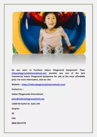 do you want to purchase indoor playground