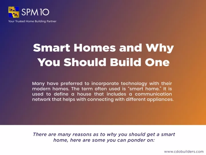 smart homes and why you should build one