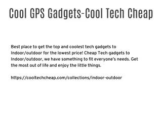 Cool GPS Gadgets-Cool Tech Cheap