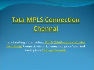tata mpls connection chennai
