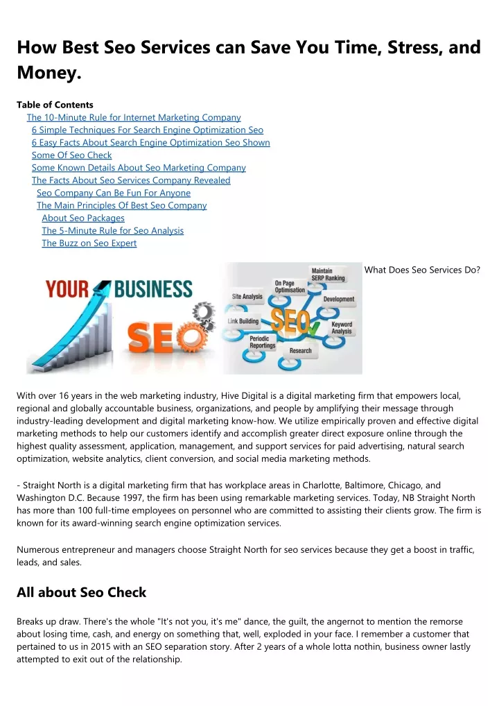 how best seo services can save you time stress