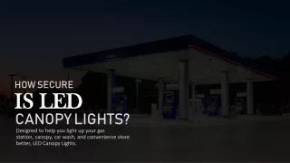 How Secure is LED Canopy Lights?