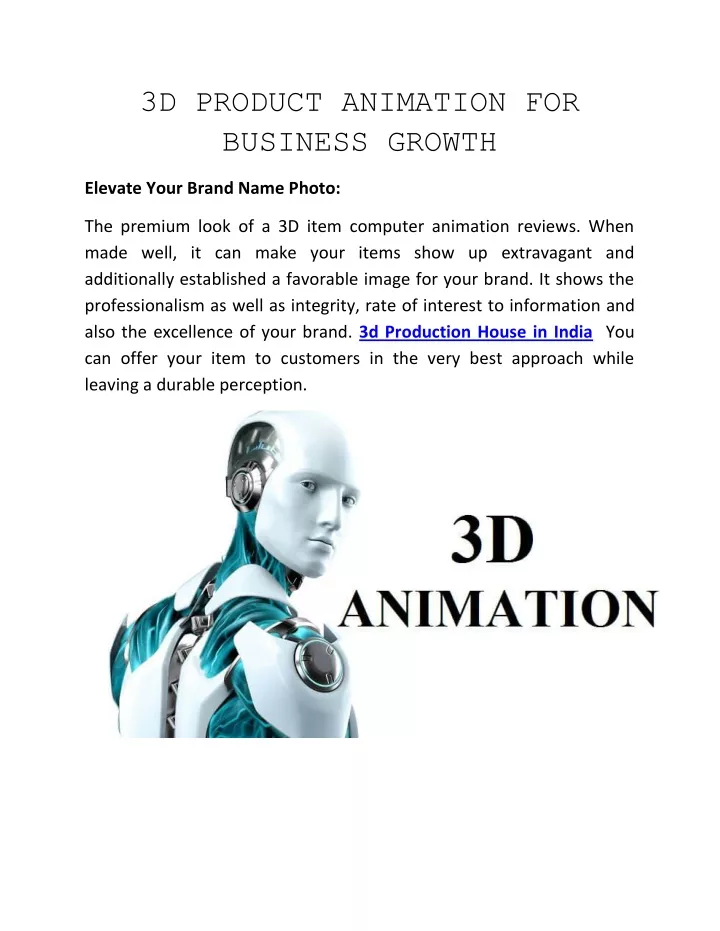 3d product animation for business growth