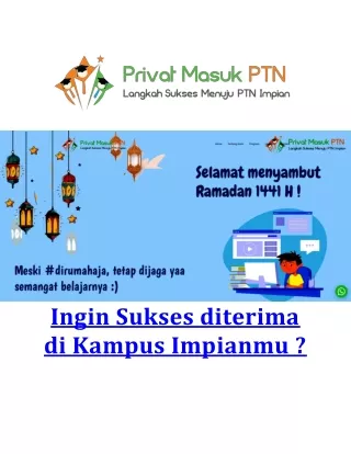 ingin sukses diterima di kampus impianmu