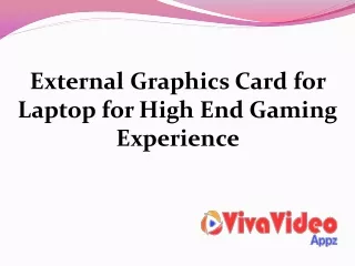 external graphics card for laptop for high