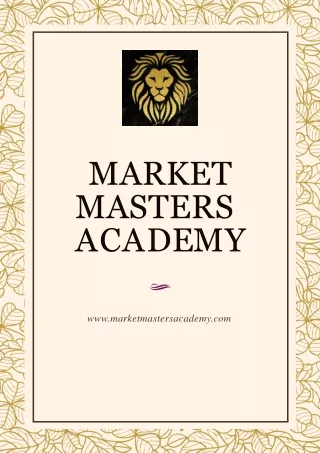 Market Masters Academy and Taking the Risk Factor of Forex Trading