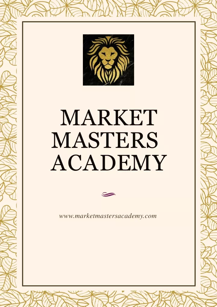 market masters a c a d e m y