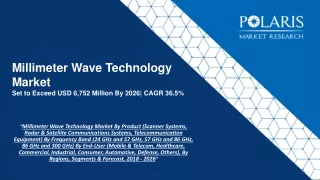 Millimeter Wave Technology market growth 2020-2026