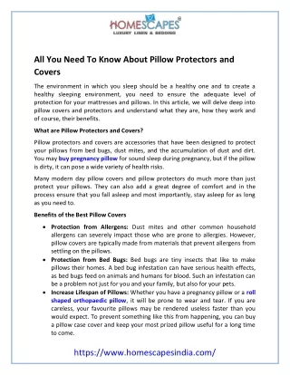 all you need to know about pillow protectors