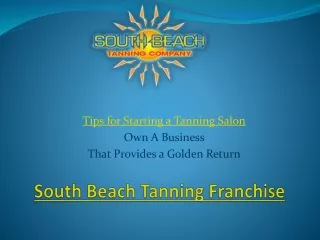 south beach tanning franchise