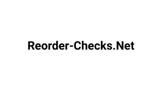 Reorder Checks