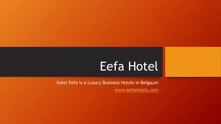 eefa hotel