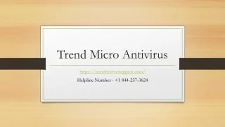 Download Trend Micro Antivirus Software