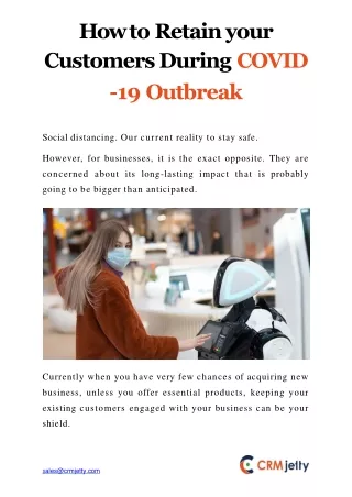 how to retain your customers during covid 19 outbreak