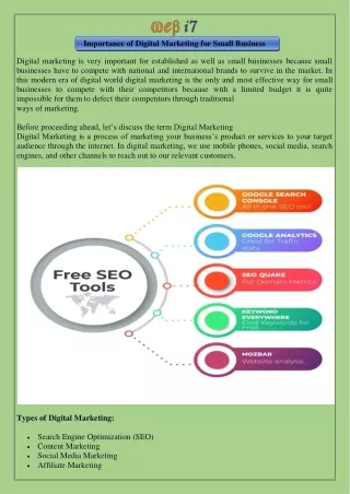 importance of digital marketing for small business