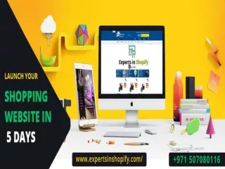 Launch Your Shopify Website in 5 Days in Dubai | E-commerce website Development| Experts in Shopify