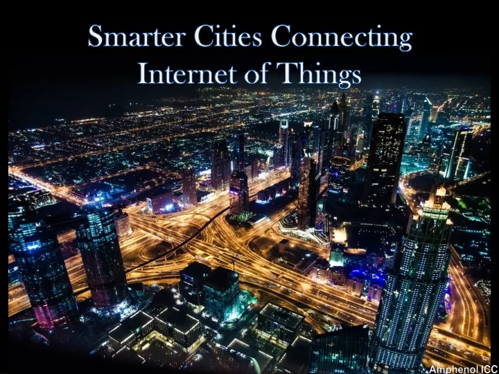 smarter cities connecting internet of things