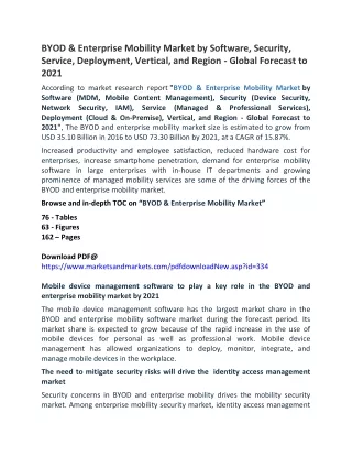byod enterprise mobility market by software