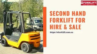 Second Hand Forklift for Sale – Eforklift