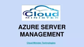 azure server management