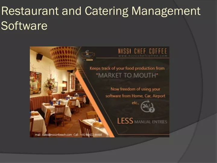restaurant and catering management software