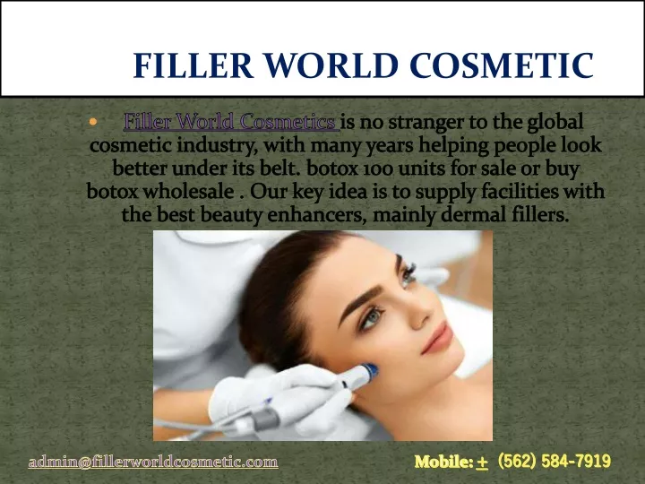 filler world cosmetic