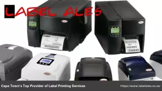 Cape Town’s Top Provider of Label Printing Services