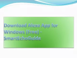 download alexa app for windows free smartechoguide