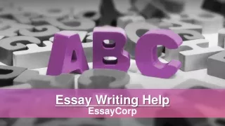 Amazing Essay Writing Help from Experts