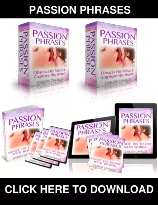 Passion Phrases PDF, eBook by Carlos Cavallo