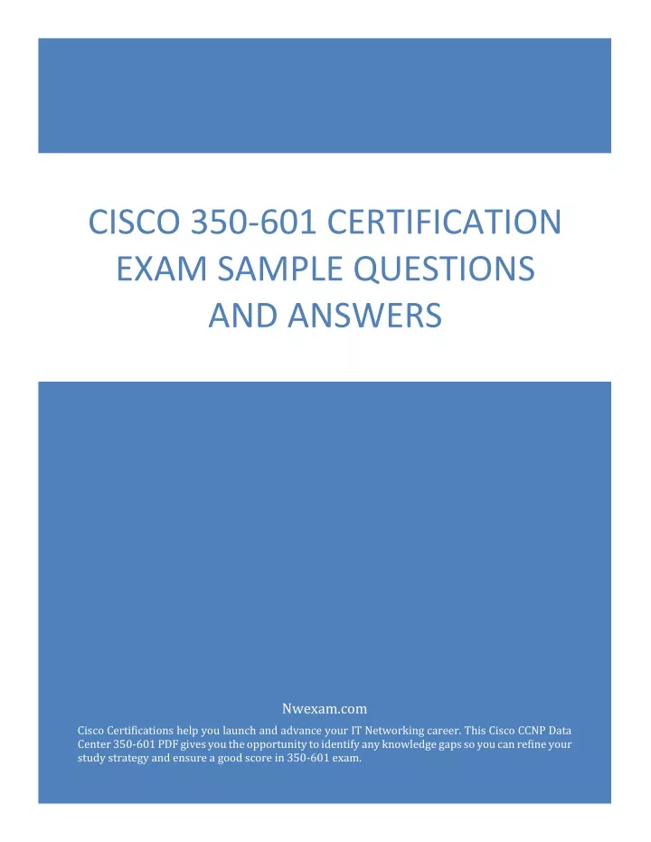 cisco 350 601 certification exam sample questions