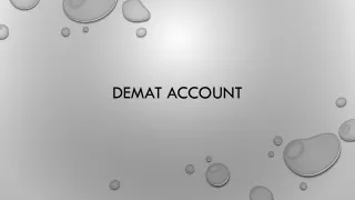 Features and benefits of Demat Account