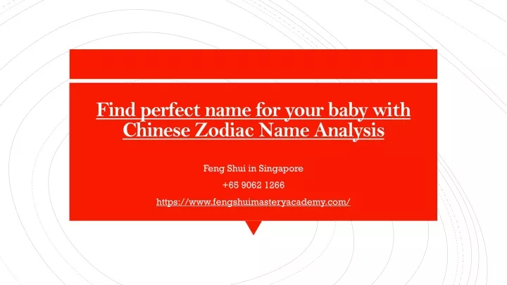 find perfect name for your baby with chinese zodiac name analysis