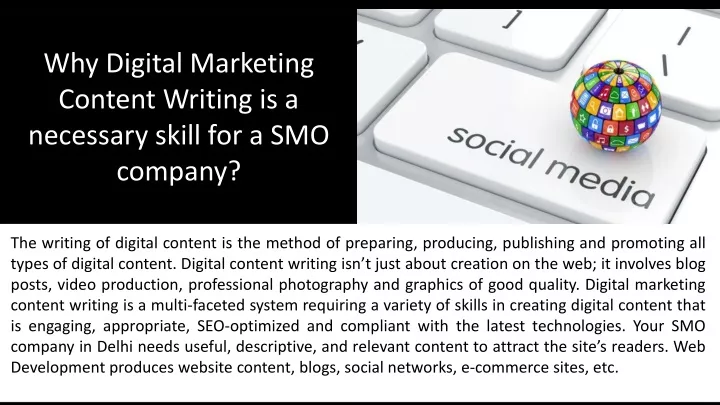 why digital marketing content writing