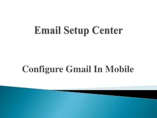 email setup center