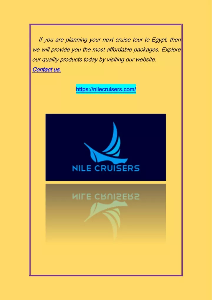 if you are planning your next cruise tour