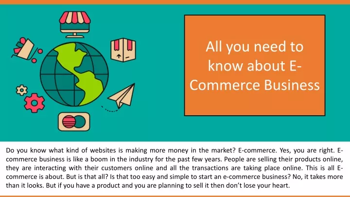 all you need to know about e commerce business