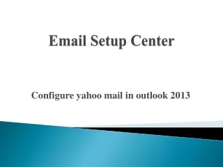 email setup center