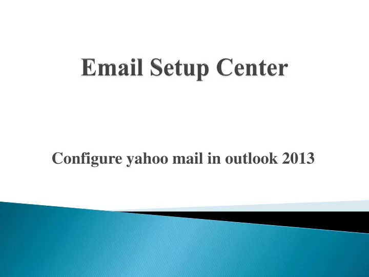 email setup center