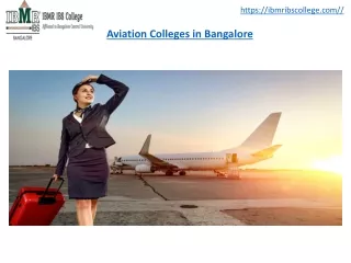 Aviation Colleges in Bangalore - IBMR IBS