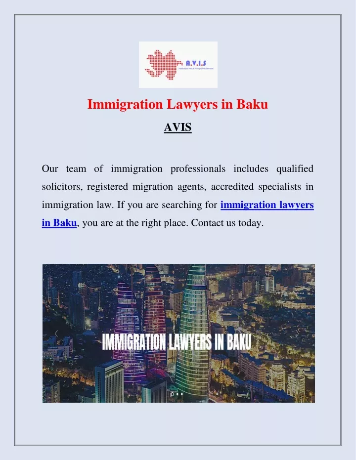 immigration lawyers in baku